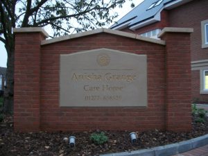 Anisha Grange Care Home Sign