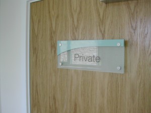 Acrylic Private Door Sign