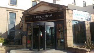 Glasgow Hotel Flat Cut Lettering