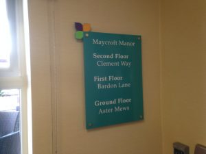Maycroft Manor Wayfinding Sign