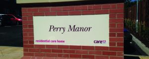Perry Manor Sign