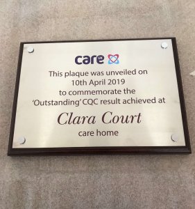 Care UK Stainless Steel Plaque