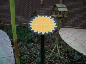 Sunbeam Garden Post Sign