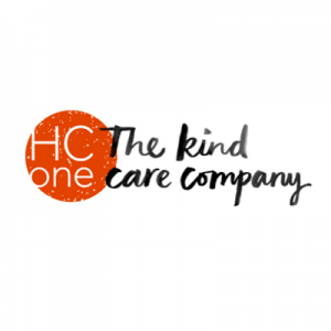 hc one logo tp signs - HC One logo - the kind care company version 2