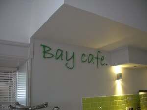 bay cafe signage