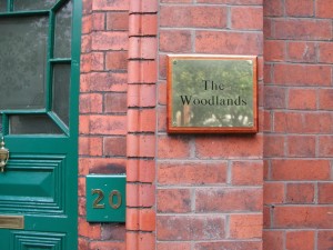 The woodlands wall plaque example