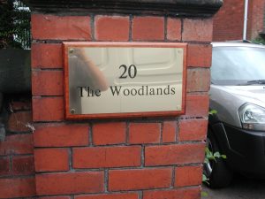 20 Woodlands Plaque