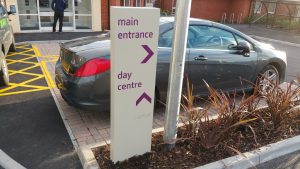 Directional Totem Sign for Care Home
