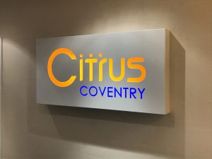 Citrus Coventry Illuminated Signs