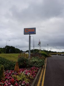 Citrus Hotel Post Mounted Sign