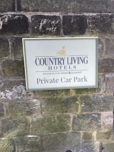 Country Living Private Car Park Sign