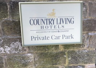 Country Living Private Car Park Sign