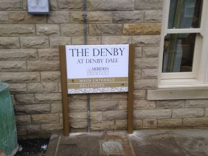 Denby Post Mounted Sign