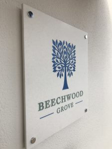 Wall Mounted Care Home Sign