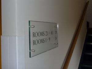 Glass Room Signs