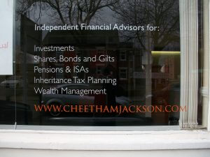 Independent Financial Advisors Window Graphics