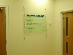 Maple House Acrylic Sign