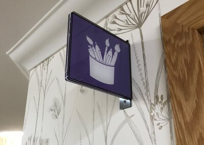 Projecting Dementia Care Home Sign