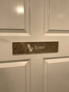 Care Home Toilet Sign