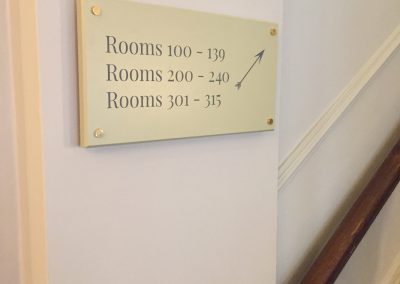 Wayfinding Sign for Hotel