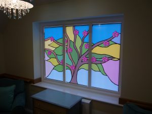 Stain Glass Effect Window Graphics
