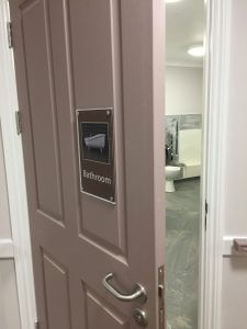 bathroom dementia signage bathroom (open door)