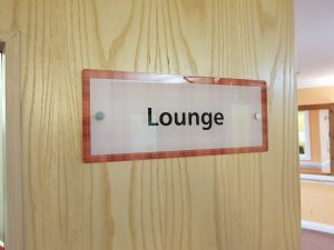 Acrylic Lounge Door Sign
