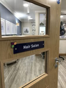 Acrylic Hair Salon Door Sign