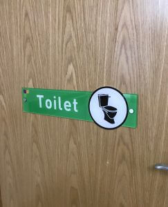 Toilet Door Sign