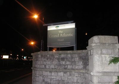 Post Mounted Hotel Sign