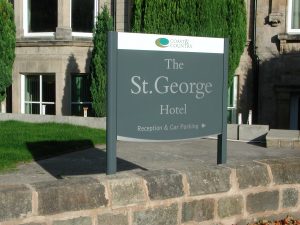 St George Wall Mounted Hotel Sign