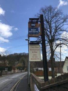 Best Western Wooden Projecting Sign