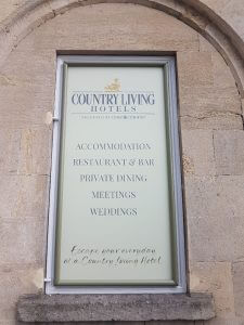 Country Living Hotels Sign