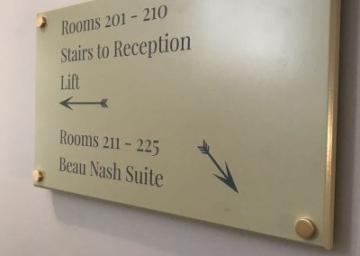 Rooms Wayfinding Sign