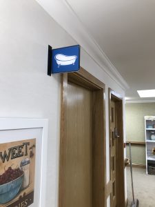 Bathroom Projecting Sign