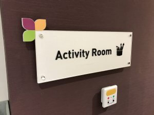 Dementia Activity Room sign