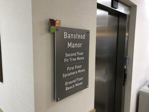 Lift directory with braille